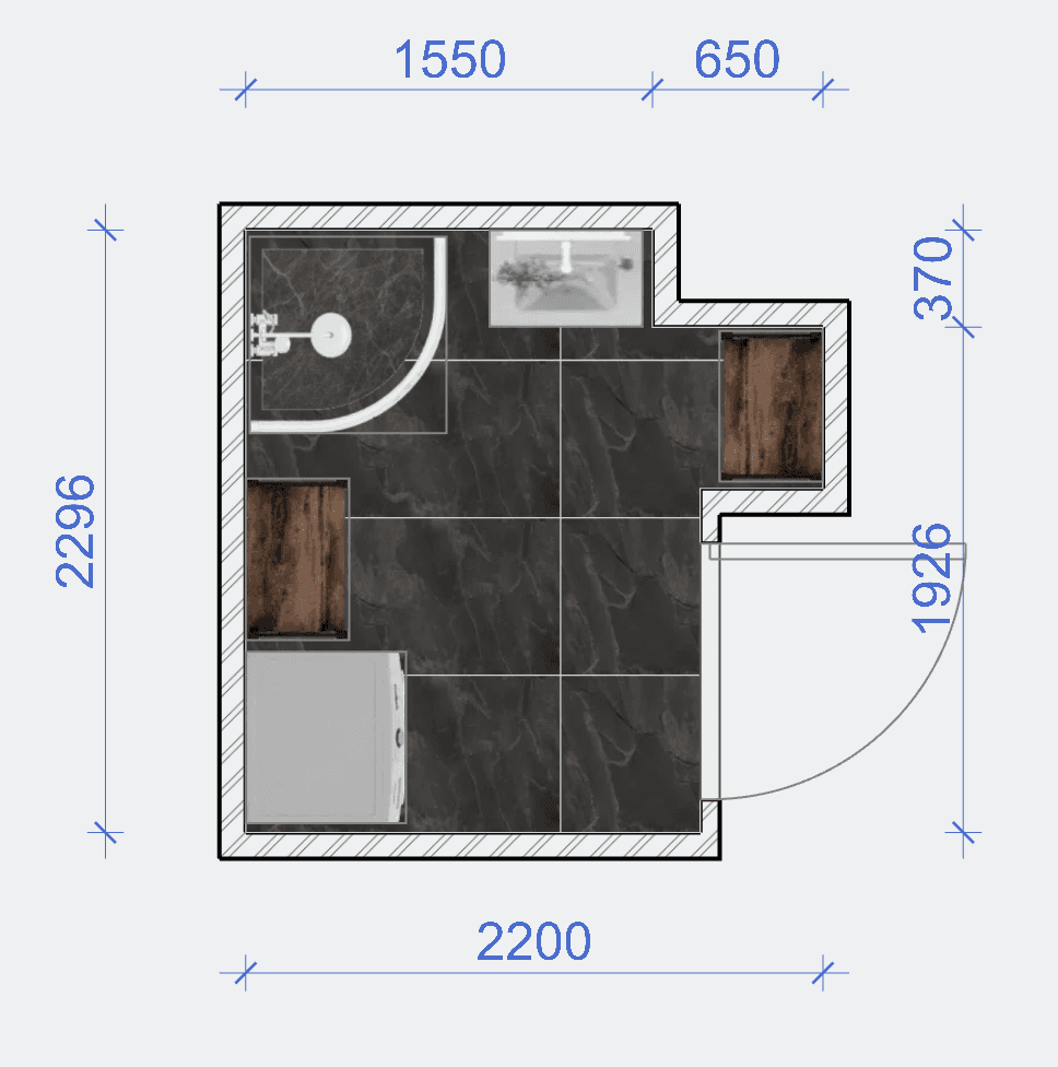 Plan salle de bain — Fortis Rénovation